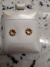 New Classic Elegant 14kt Gold Stud Pierced Earrings