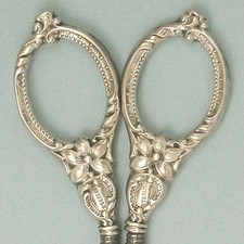 Antique Sterling Silver Embroidery Scissors * American * Circa 1900