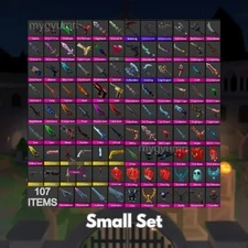 Murder Mystery 2 Mm2 Godly Set (small Set) 107 Items - Very Rare Now! Chroma.