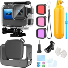 Waterproof Housing Case Accessories Kit 16In1 for Gopro Hero 12 11 10 9 Black,19