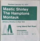 Long Island Railroad Timetable Mastic Shirley The Hamptons Montauk Jan. 10, 1977 — photo 2