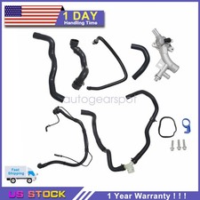 Coolant Housing Water Outlet w/ Radiator Hose Kit for 15-16 Chevrolet Trax 1.4L