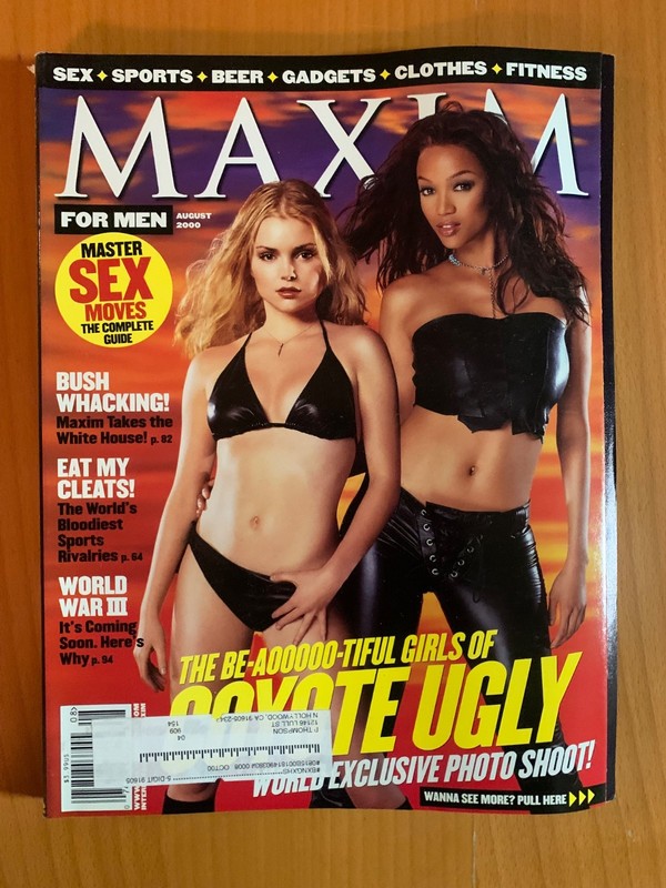 AUGUST 2000 MAXIM ISSUE TYRA BANKS COYOTE UGLY COVER EXCELLENT CONDITION RARE!