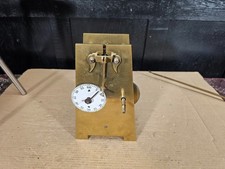 RARE antique 8 day gallery stable small turret clock railway FUSEE remote lead