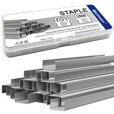71 Series Staples 22 Gauge 1/4 Inch Leg 3/8 Crown Silver