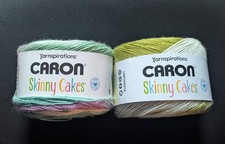 Caron Skinny Cakes DK Yarn Lot of 2 cakes