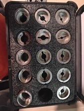 Burndy UDIEKITCU 14 Piece Index Crimping Tool Die Set U-Type