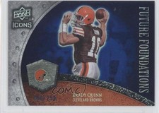 2008 Upper Deck Icons Future Foundations Rainbow Blue /250 Brady Quinn #FF5 0b0