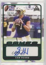 2021 Leaf Pro Set Power Base Emerald Spectrum Foil 10/50 Sam Huard Auto 4z8