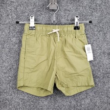 NEW Old Navy Pull On Shorts Baby Boys 18-24 M Green Cotton Casual Elastic Waist