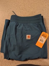 Carhartt Women's Force Cross-Flex Boot Cut Scrub Pants Teal Medium New