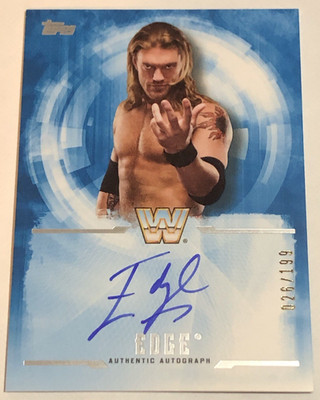 2017 Topps WWE Undisputed EDGE UA-E On Card Autograph Auto /199