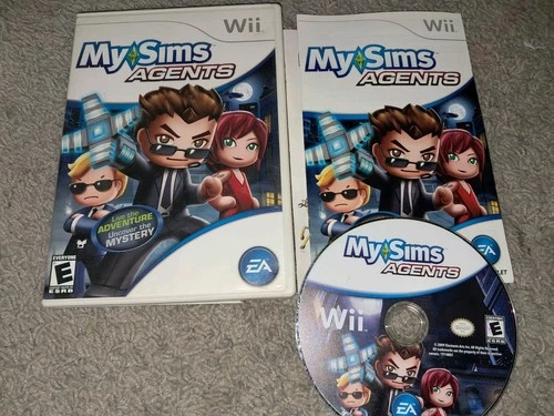 MySims Agents - Nintendo  Wii Game Tested And Working With Manual CIB