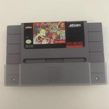 Krusty’s Super Fun House SNES Super Nintendo Authentic Cartridge UNTESTED