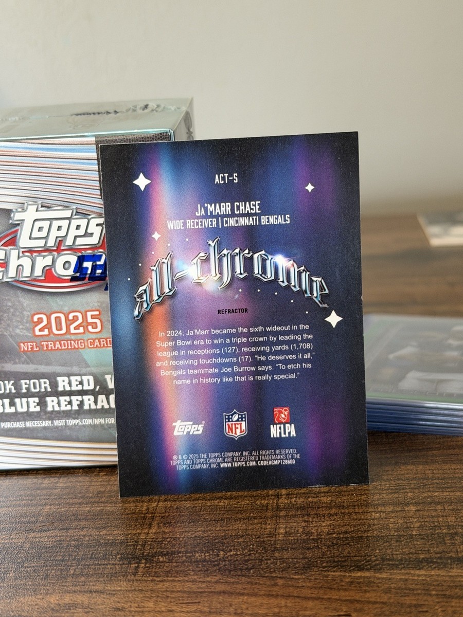 2025 Topps Chrome Refractor All Chrome Ja'marr Jamarr Chase