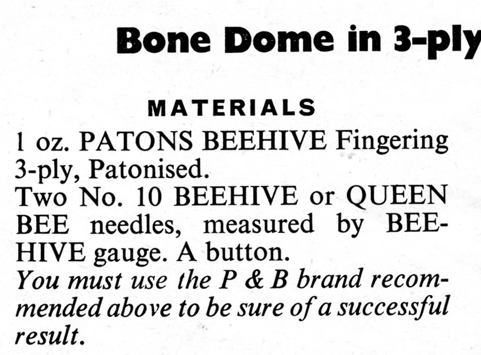 Child Helmet Hat Bonnet Balaclava 2.5 to 7.5 years Patons 1040 Pattern PRINT - Image 3 of 4