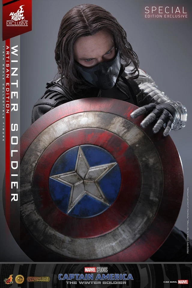 PRESALE Hot Toys MMS790AEB Winter Soldier Artisan Edition Special Edition Figure - Image 3 of 4