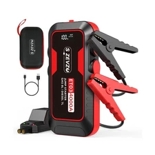 S ZEVZO ET03 Car Jump Starter 4000A Jump Starter Battery Pack for U... Fast Ship