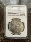 1883-O Morgan Dollar NGC MS65