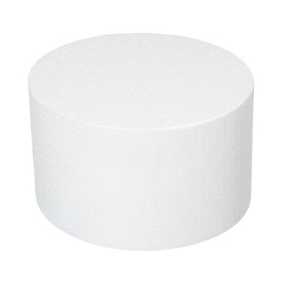 10x6 Inch Round Foam Cake Dummies Polystyrene Circle Set For Crafts Displays