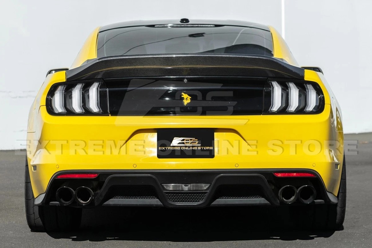 2*D様 Backside summit design. 2second2pla Carbon Fiber Rear Super Snake Style Trunk Lid For 15-23 Ford