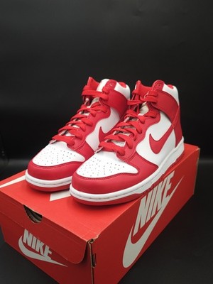 Nike Dunk High (GS) - Championship Red / White - Größe UK 6 US 6,5Y - DB2179 106