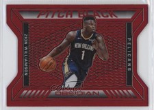 2020 Panini Obsidian Pitch Black Electric Etch Red Flood Zion Williamson #2 0b9q