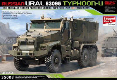 Russian Wheeled Armored Vehicle Ural-63095 Typhoon-U Mrap Plastic Mod Maßstab 1:35