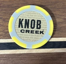 BLACK Knob Creek Bourbon Whiskey Casino Roulette Poker Chip