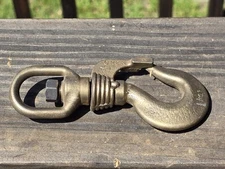 Vintage E.D. BULLARD S.F. BRONZE Brass SAFETY HOOK Swivel No. 1