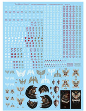 Dark Angels Legion Transfer Sheet-Space Marine-Decals-Deathwing-Warhammer 40k