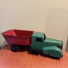 Wyandotte Dump Truck Good Original Condition 1930s Large 14.5  Pressed Steel