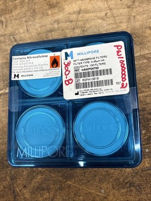 NEW Millipore HAWP04700 Membrane Filters, Mixed Cellulose Esters, 0.45um 100/pk