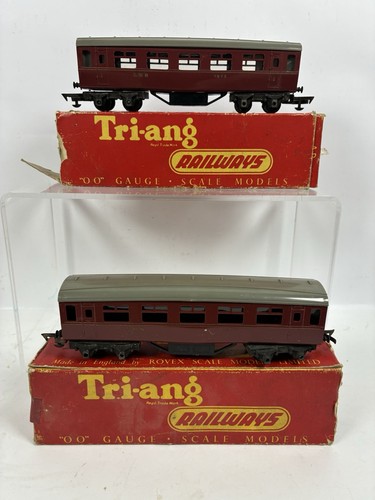 Vintage Hornby Tri-ang Personenwagen Coach LMS 7573 Originalverpackt Spurweite OO | Condition: Used