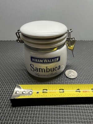 Hiram Walker Sambuca Collectable Covered Ceramic Jar
