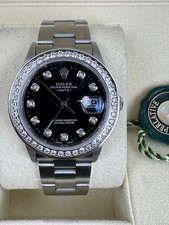 ROLEX CERTIFIED STUNNING  DATE STEEL  BOX AND CERTIFICATES