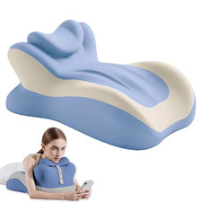 Memory Foam Wedge Reading Pillow Multi-Position Neck Back Leg Support