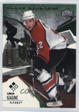 2003-04 Upper Deck Black Diamond Color Green /100 Simon Gagne #86 2a8