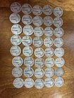 40 Coin Standing Liberty Quarter Lot Cull Slick 90% Silver No Date AW