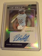 2021 Panini PRIZM Debut Signatures Randy Arozarena AUTOGRAPH #DS-RA Baseball