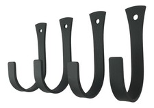 4 PCS Wrought Iron Coat Towel Hooks Heavy Duty Wall Mounted Bathroom Hardware