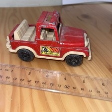 TootsieToy Jeep CJ 7 Red Made in USA Condition Issues