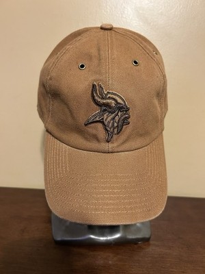 Minnesota Vikings Carhartt x  47 Clean Up Hat Duck Cloth Brown OSFM NEW SAMPLE