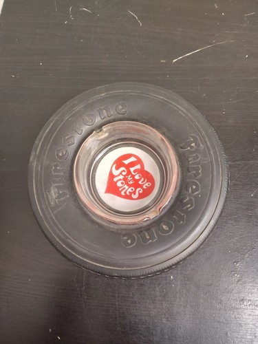 Firestone "I Love My Stones" Tire Ashtray