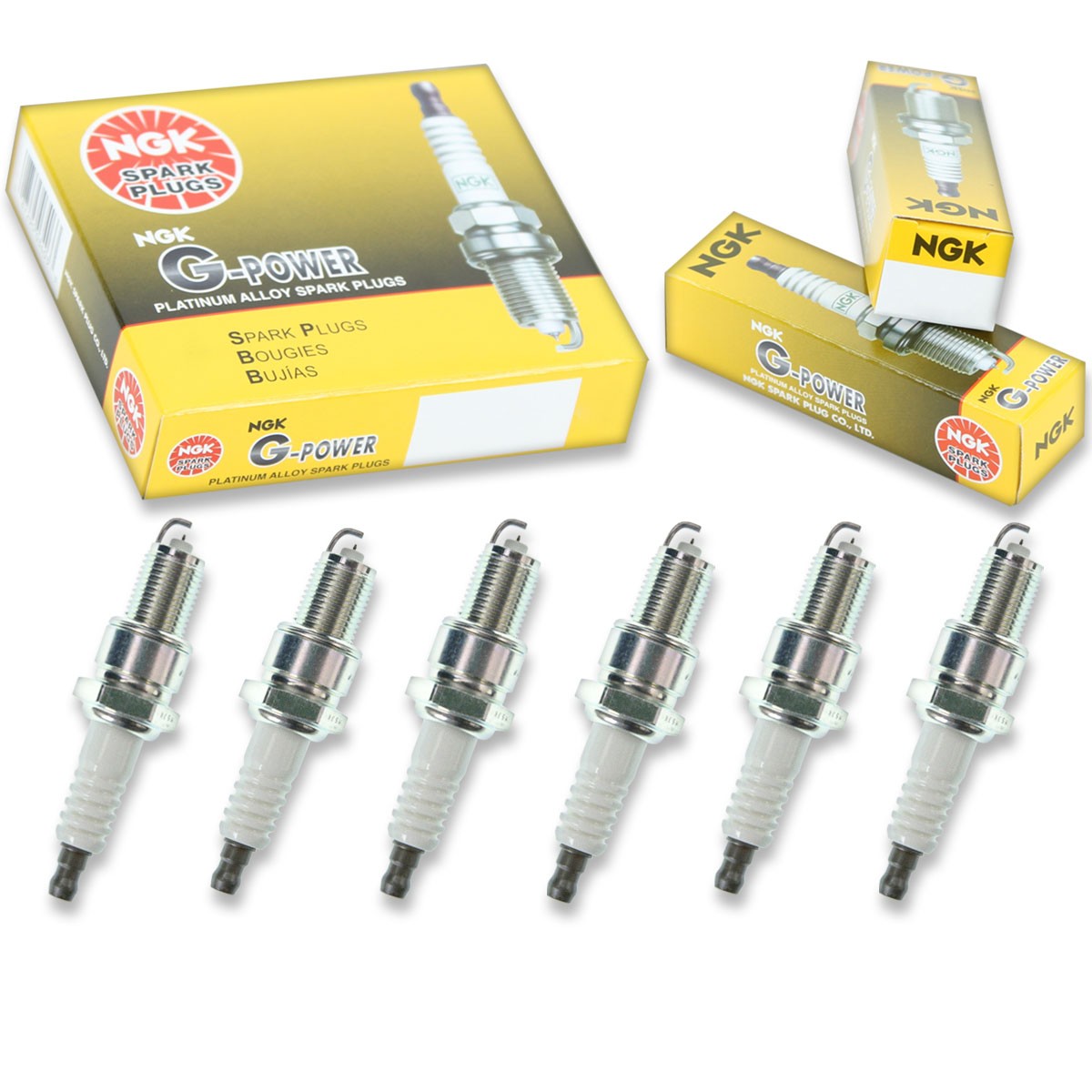 6 pcs NGK G-Power Spark Plugs for 1990-2000 Plymouth Grand Voyager 3.3L 3.8L uu