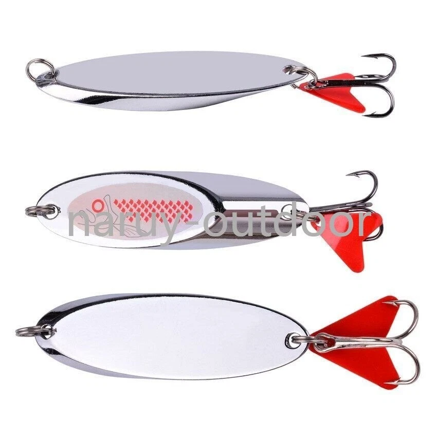 10 Stück Metall Silber Spoon Pailletten Spinner Angelköder Barsch Hecht... - Bild 3 von 4