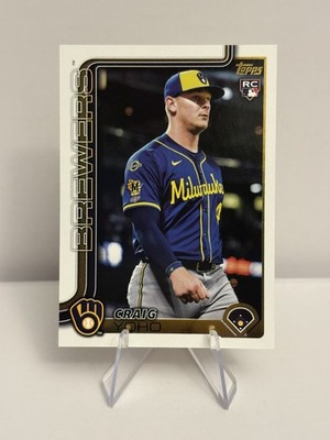 2025 Topps Update Golden Mirror SSP Craig Yoho RC Brewers #US261