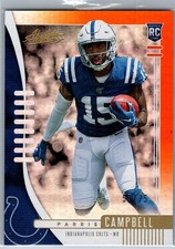 2019 Panini Absolute #134 Parris Campbell Orange Mosaic #/75