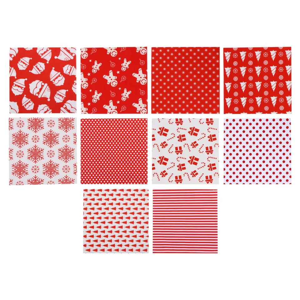 20pcs DIY Patchwork Tuch Baumwolle Weihnachtsstoffblech gedruckter Nähgewebe - Bild 4 von 4