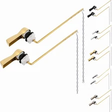 Universal Toilet Tank Flush Lever Front Mount Toilet Handle Replacement Kit
